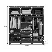 Guarda Roupa Millano 6 Portas 100%mdf Cinamomo/off - Benetil - 3