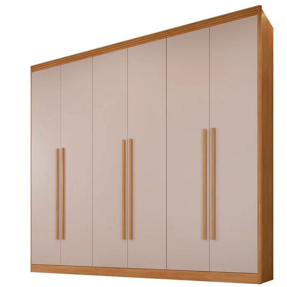 Guarda Roupa Cancun 6 Portas 100%mdf Cinamomo/off - Benetil - 2