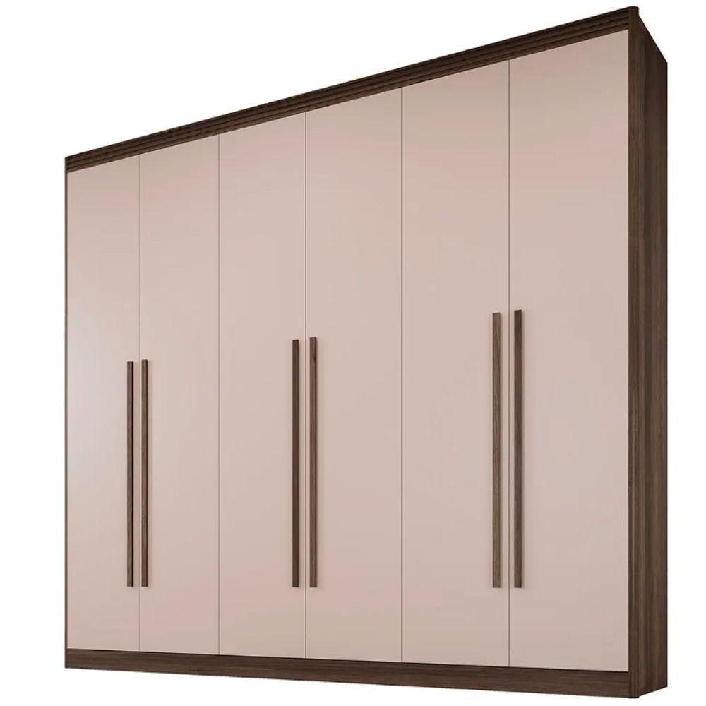 Guarda Roupa Cancun 6 Portas 100%mdf Imbuia/off - Benetil - 2