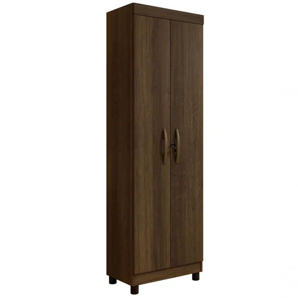 Multiuso New Roma 2 Portas Com Chave Benetil Móveis - Imbuia - 1