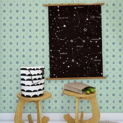 Papel De Parede Infantil Marinheiro Verde