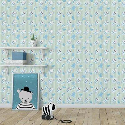 Papel De Parede Infantil Ursinho Menino