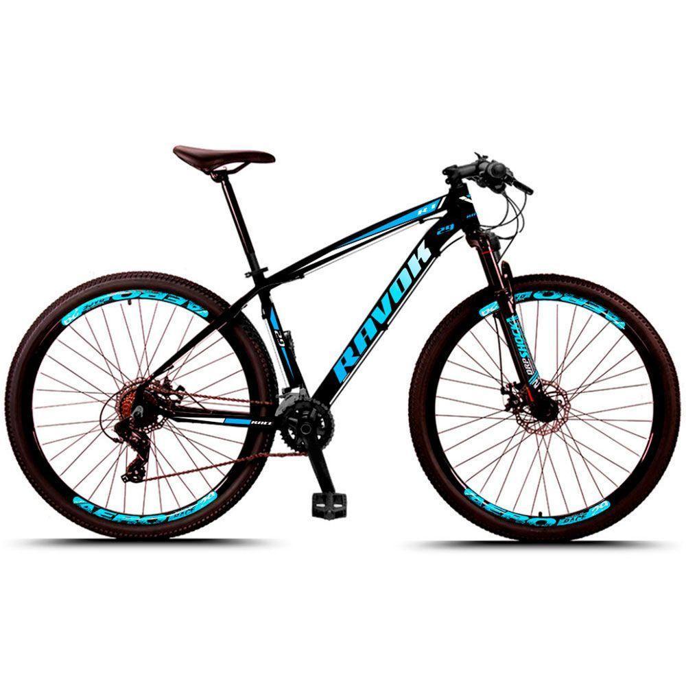 Bicicleta Aro 29 Alumínio Shimano Suspensão 24 Marchas Freio A Disco Azul Tamanho 15" - 1