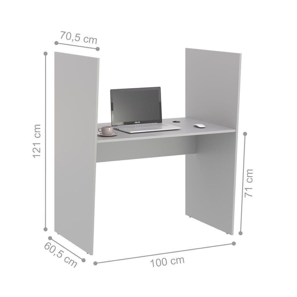 Balcao De Atendimento 1 Lugar Mixer Cinza - 2