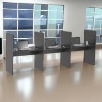 Balcao De Atendimento 3 Lugar Mixer Preto Onix - 3