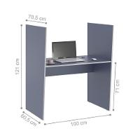 Balcao De Atendimento 1 Lugar Mixer Azul - 2