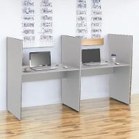 Guiche De Atendimento 2 Lugar Veneza Cinza - 3