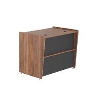 Mesa De Atendimento 1.36 Verdu Noce Preto - 1