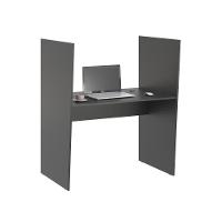 Balcao De Atendimento 1 Lugar Mixer Preto Onix - 1