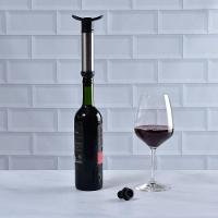 Kit Vinho Com Bomba A Vácuo E Aerador Em Aço Inox Kenya Preto - 6
