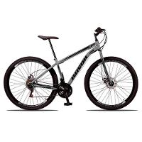 Bicicleta Aro 29 Shimano Traseiro Aço 21 Velocidades Marchas Cor:grafite - 1