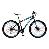 Bicicleta Aro 29 Shimano Traseiro Aço 21 Velocidades Marchas Cor:azul - 1