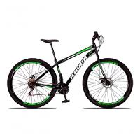 Bicicleta Aro 29 Shimano Traseiro Aço 21 Velocidades Marchas Cor:verde - 1