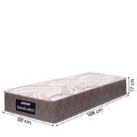 Cama Box Solteiro Gazin Colchão Com Espuma 88x188x55cm Camboriu suporta Até 120 Kg Por Pessoa Marrom