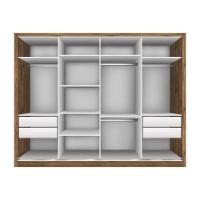 Guarda Roupa Casal Milano Freijó 4 Portas 4 Gavetas Minastex - 19