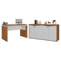 Mesa E Balcão Morretes Freijó Branco - 1