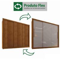 Guarda Roupa Casal 3 Portas 4 Gavetas Panamá Sallêto Móveis Cinamomo - 6