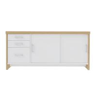 Conjunto Mesa Executiva E Balcão Rotherham Carvalho Branco - 6