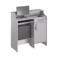 Balcao Caixa Stamp Com Gaveta Cinza - 1