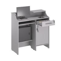 Balcao Caixa Stamp Com Gaveta Cinza - 5