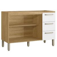 Balcão 2 Portas E 3 Gavetas Trail Freijó Supremo - 3