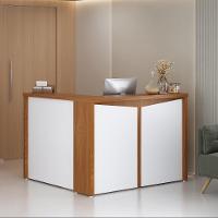 Balcão Para Secretária E Armário Aratiba Freijó Branco