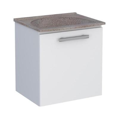 Balcão Para Lavanderia Em Aço Com Tanque Caruaru Branco