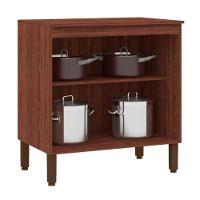 Balcão 2 Portas 800 Com Tampo Ametista Nogueira Off White - 3