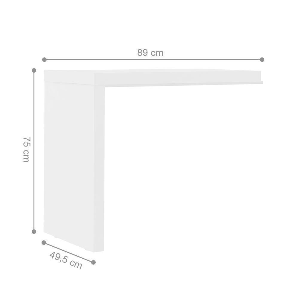 Conjunto Escritório Completo Basingstoke Carvalho Branco - 3