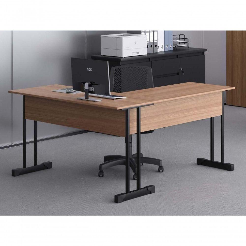 Mesa Em L Com 2 Gavetas Rael Montana - 3