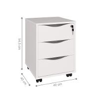 Conjunto Escritório Completo Solingen Nogal Branco - 3