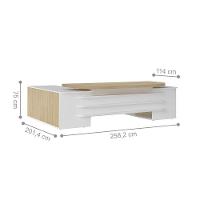 Mesa Executiva Para Escritório Florença Carvalho Branco - 2