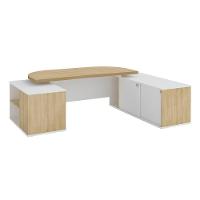 Mesa Executiva Para Escritório Florença Carvalho Branco - 3