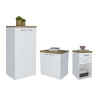 Conjunto Escritório Completo Kiel Olmo Branco - 1