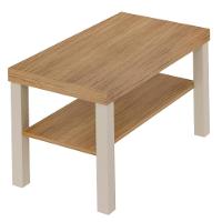 Mesa De Centro 1 Prateleira Faxinal Carvalho Off White - 1