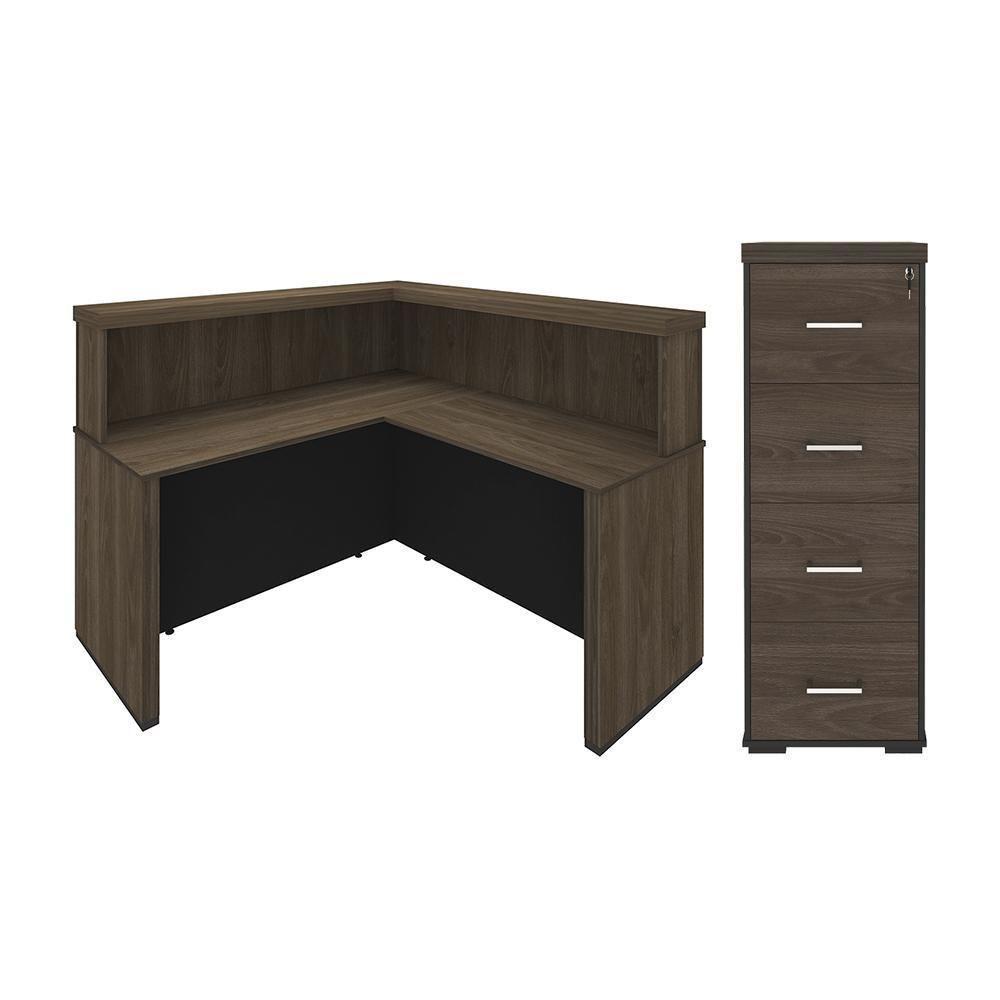 Conjunto Escritório Completo Woking Carvalho Branco - 1