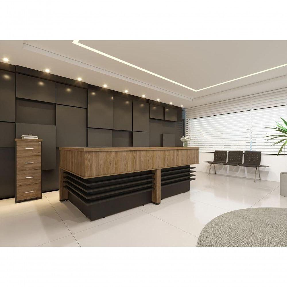 Conjunto Escritório Completo Woking Carvalho Branco - 6