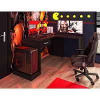 Mesa Em L Com Gaveta Adrianus Preto - 5