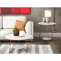 Jogo De Mesa Centro E Lateral Home Branco - 5