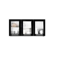 Armário Aéreo Tarsila 3 Portas Vidro Ipv3-120 Itatiaia Preto - 4