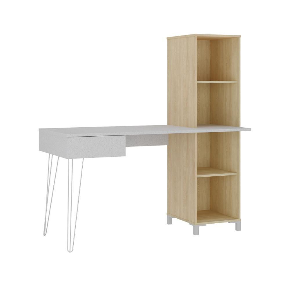 Mesa Para Computador Com 1 Gaveta Chipre Terrazza Carvalho - 1