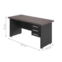 Mesa De Escritorio 1.6 Neom Freijo Preto - 2