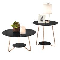 Jogo De Mesa Centro E Lateral Home Preto - 3