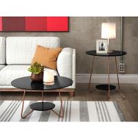 Jogo De Mesa Centro E Lateral Home Preto - 5