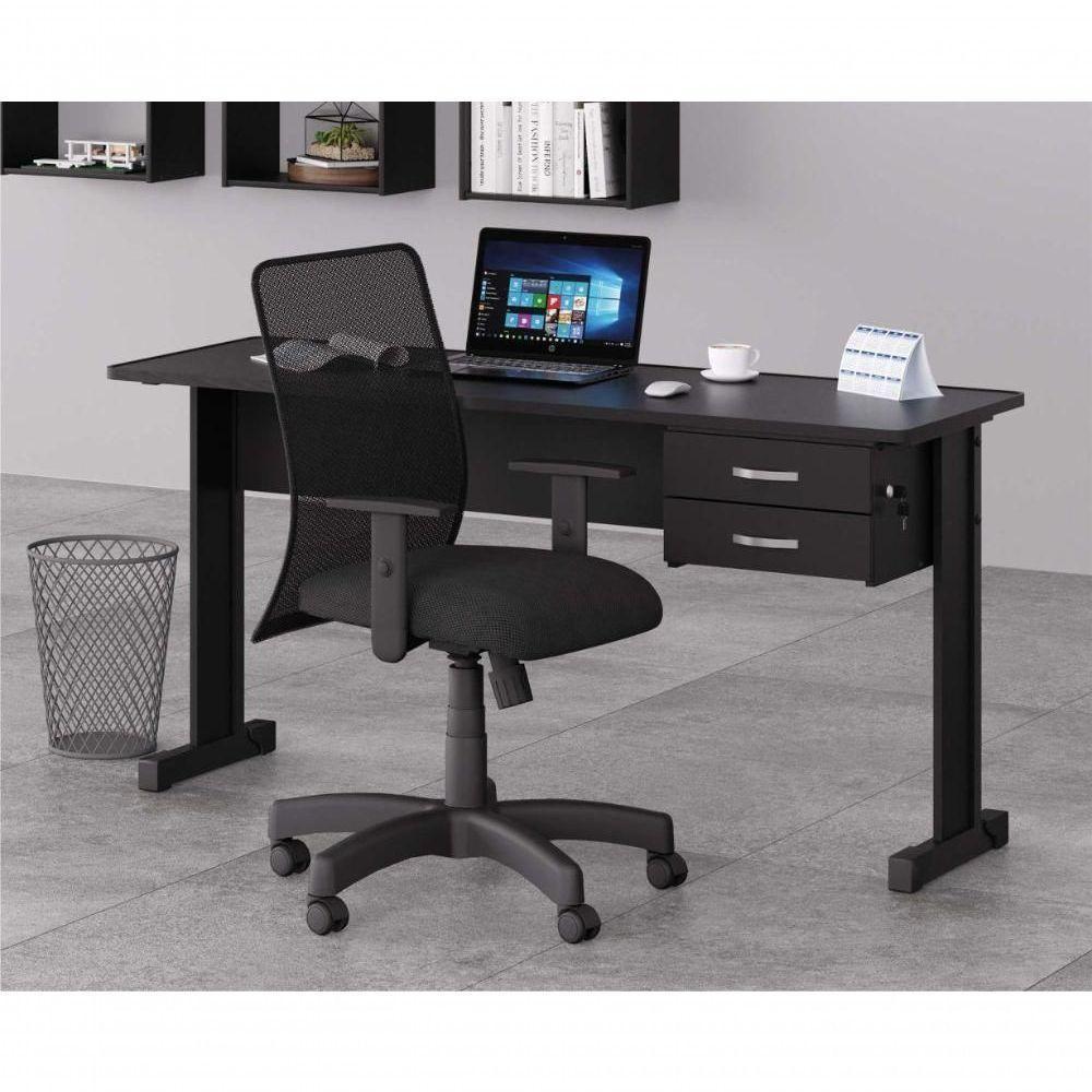 Mesa Escritório Atlanta Preto Onix - 4