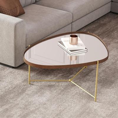 Mesa De Centro Charlotte Castanho Dourado