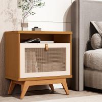 Mesa De Centro Com 1 Porta Em Ratam Renens Nature Pérola - 3