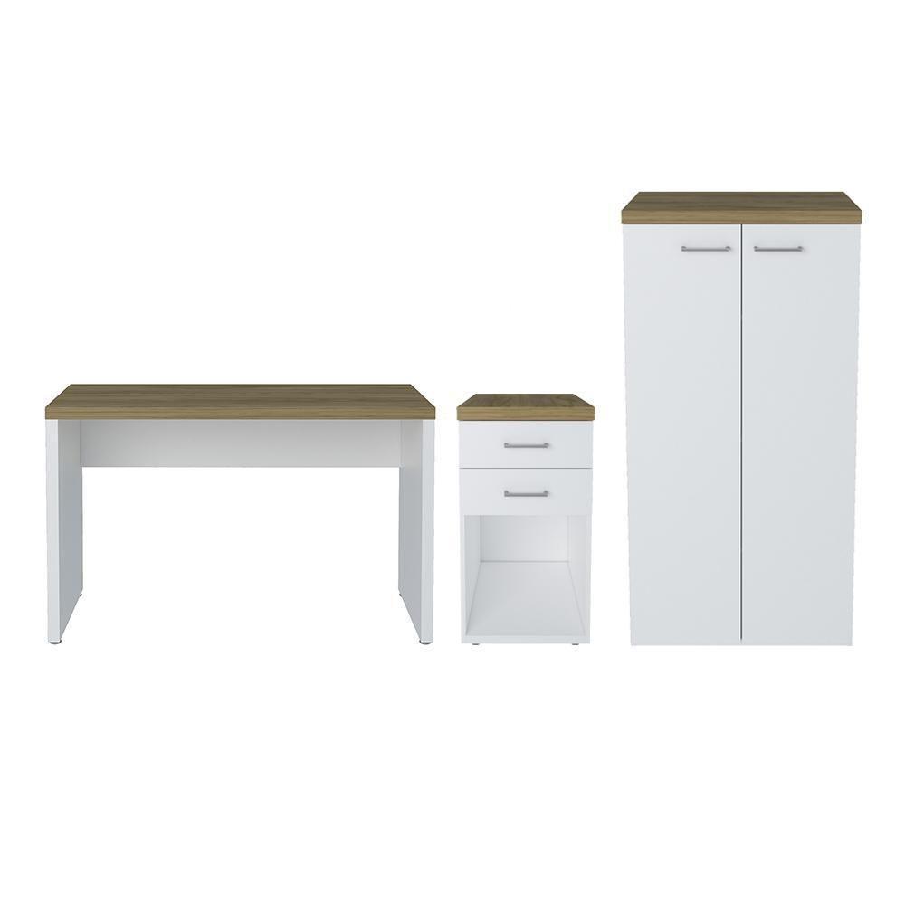 Conjunto Escritório Completo Castelo Olmo Branco - 1