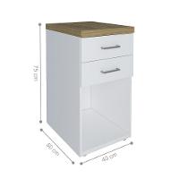 Conjunto Escritório Completo Castelo Olmo Branco - 3