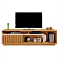 Rack Granada Para Tv Até 75 Polegadas Mavaular Naturalle Com Off White - 6